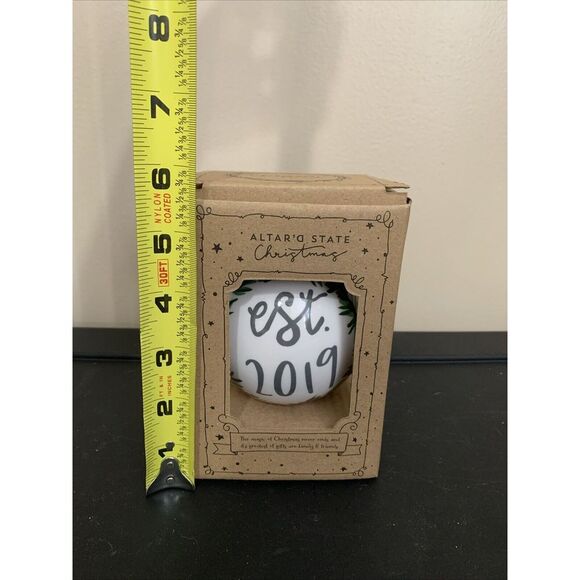 Altar'd State Christmas Ornament New Mr. And Mrs. Est 2019 - Picture 5 of 5